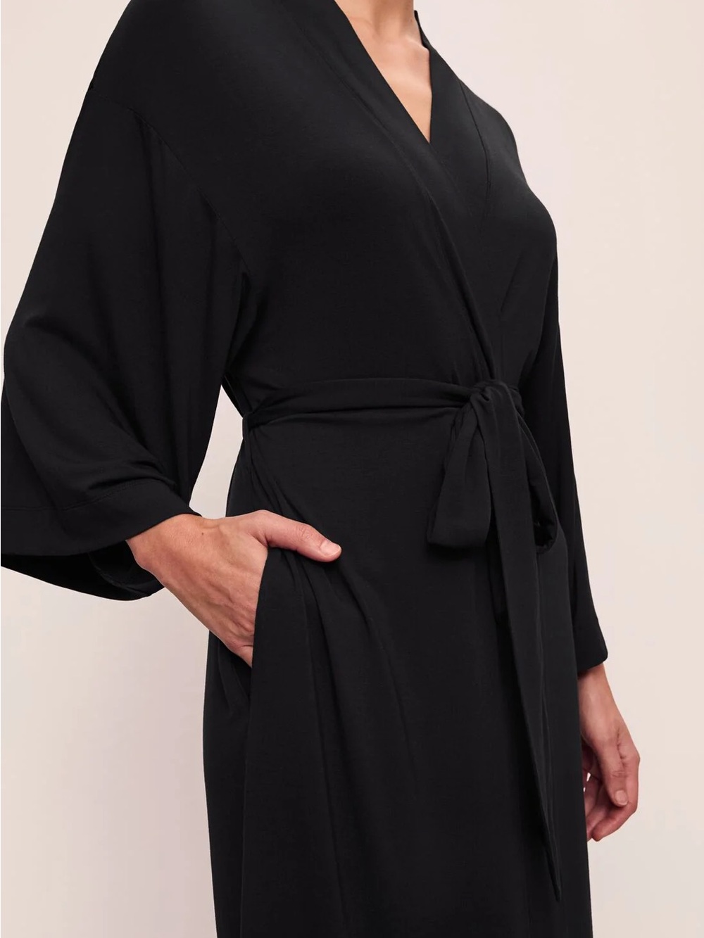 Eberjey Black Large Super Soft Robe